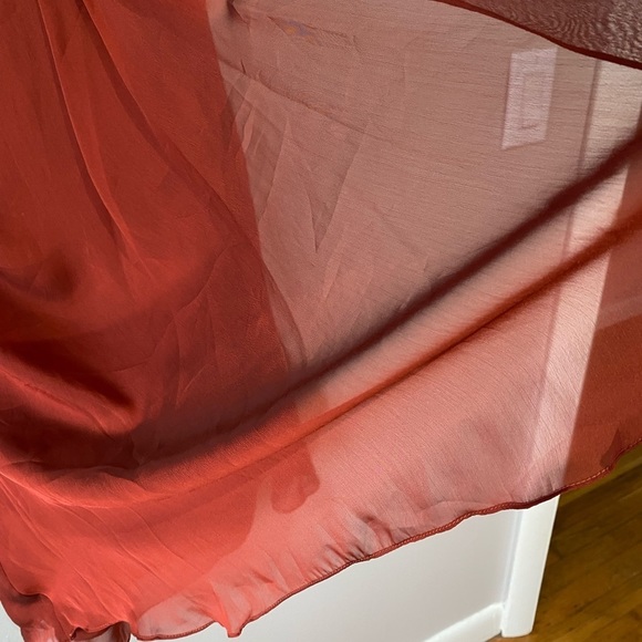 NWT Orange Rust Colored Short Bridesmaid Dress - Picture 10 of 10